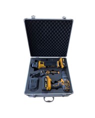 PACK 20V TALADRO PERCUTOR+RADIAL S/CARBONES | 2 X 4AH | CAJA ALUMINIO BLIM