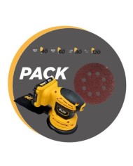 PACK LIJADORA ROTORBITAL 125MM 20V 2AH + JUEGO DE 40 LIJAS BLIM