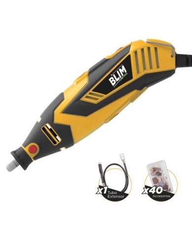 MINI HERRAMIENTA MULTIUSOS + EJE FLEXIBLE 180W 40PCS BLIM