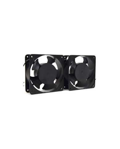 VENTILADOR DOBLE 12 CM POWERGREEN ARMARIO RACK VENTILADOR DOBLE 12 CM POWERGREEN ARMARIO RACK
