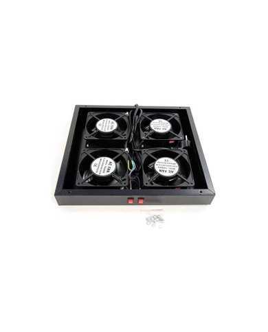 VENTILADOR CUADRUPLE 12 CM POWERGREEN ARMARIO RACK