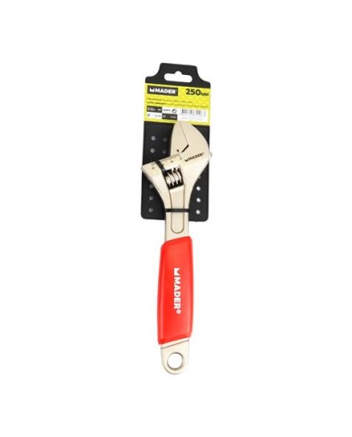 LLAVE INGLESA 10- 250MM MANGO RECUBIERTO ROJO MADER
