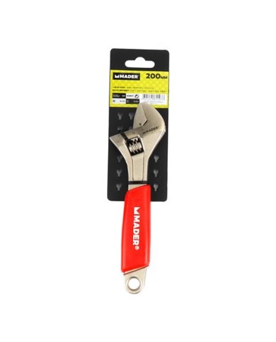 LLAVE INGLESA 8- 200MM MANGO RECUBIERTO ROJO MADER