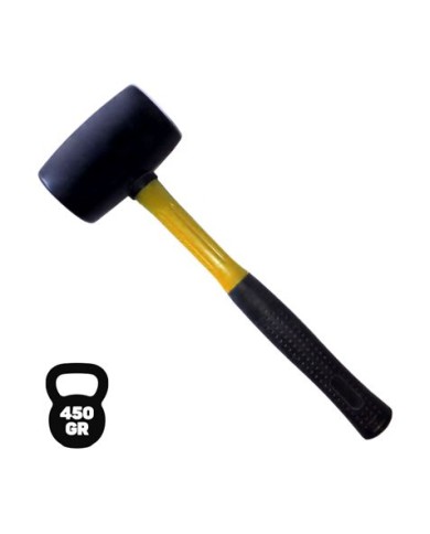 MAZO DE GOMA NEGRO 450GR. MANGO FIBRA BLIM