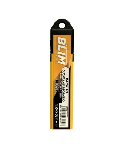PACK 10 CUCHILLAS RECAMBIO PARA CUTTERS 25 MM BLIM