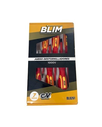 JUEGO 7 PIEZAS DESTORNILLADORES 1.000V BLIM