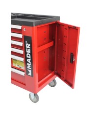 CARRO DE HERRAMIENTAS C.V. 156 PIEZAS 7 PARTICIONES MADER