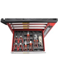 CARRO DE HERRAMIENTAS C.V. 156 PIEZAS 7 PARTICIONES MADER