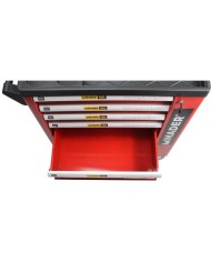 CARRO DE HERRAMIENTAS C.V. 156 PIEZAS 7 PARTICIONES MADER