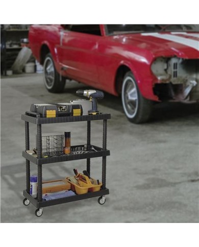 CARRO DE HERRAMIENTAS EN POLIPROPILENO CON RUEDAS DE ACERO ARTPLAST