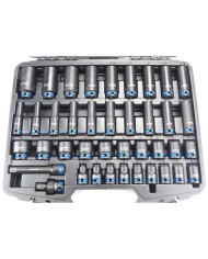 JUEGO DE 40 UNIDADES LLAVES DE VASO DE IMPACTO 1/2 MADER