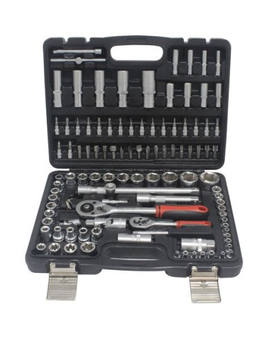 MALETÍN HERRAMIENTAS C.V. 108 PIEZAS 1/4 - 1/2 MADER