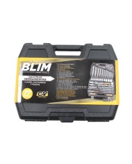 MALETIN HERRAMIENTAS C.V. 77 PCS 1/2 Y 1/4 BLIM