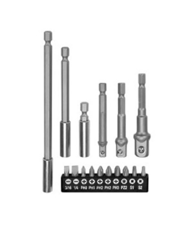 JUEGO 16 PCS ADAPTADORES + EXTENSIONES MADER