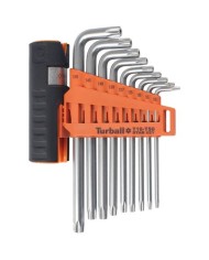 JUEGO LLAVES TORX CON ORIFICIO 9 PCS Y ADAPTADOR MADER