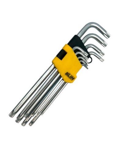 JUEGO LLAVES TORX LARGAS 9 PCS BLIM