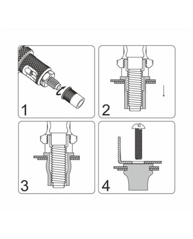 REMACHADORA TUERCAS 200 MM 8PCS MADER