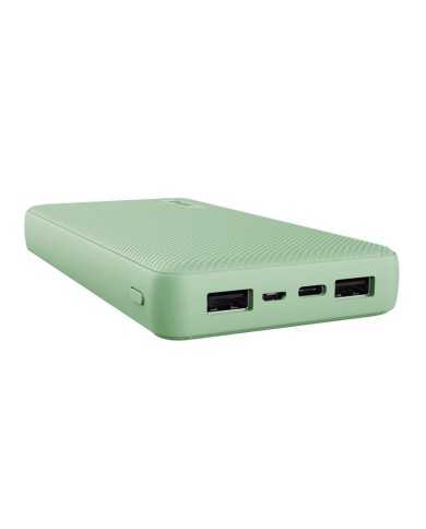 POWERBANK TRUST PRIMO 20000MAH USB + USB-C 2A GREEN