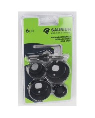 JUEGO 6 PCS CORONAS PARA MADERA SAURIUM