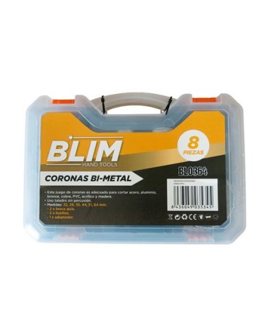 JUEGO 8 PCS CORONAS BI-METAL BLIM