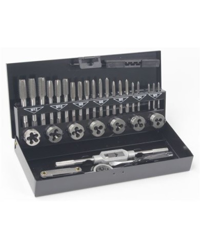 JUEGO MACHOS Y COJINETES 32 PCS MADER