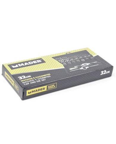 JUEGO MACHOS Y COJINETES 32 PCS MADER