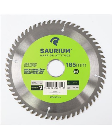 PACK 3 DISCOS CORTE MADERA PARA SIERRAS 185MM. SAURIUM