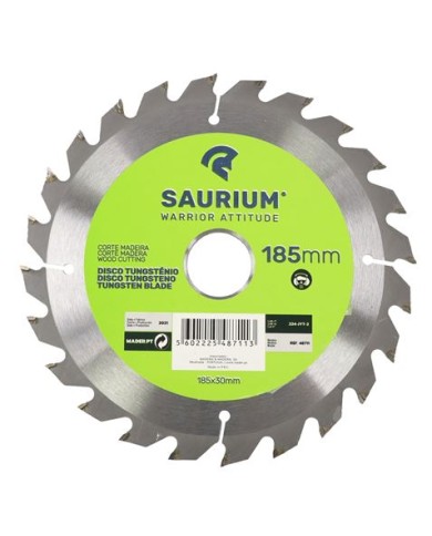 PACK 3 DISCOS CORTE MADERA PARA SIERRAS 185MM. SAURIUM