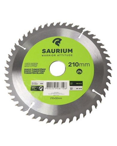 PACK 3 DISCOS CORTE MADERA PARA SIERRAS 210MM. SAURIUM