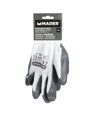 GUANTES DE PROTECCION POLIESTER + NITRILO XL MADER