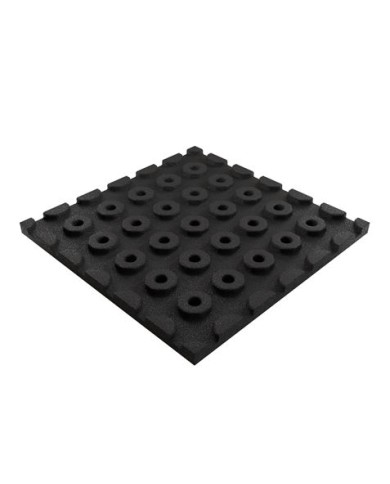 BALDOSA DE CAUCHO ANTITRAUMA 400X400X25MM COLOR LADRILLO ROJO ARTPLAST