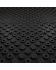 BALDOSA DE CAUCHO ANTITRAUMA 400X400X25MM COLOR LADRILLO ROJO ARTPLAST