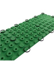 BALDOSA DE CAUCHO ANTITRAUMA 400X400X25MM COLOR VERDE ARTPLAST