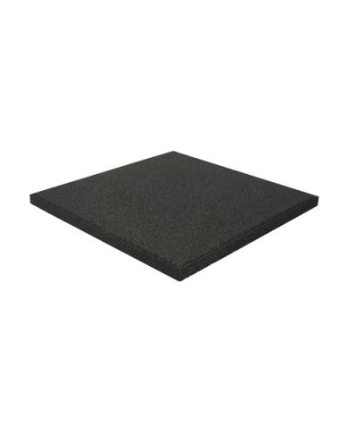 BALDOSA DE CAUCHO ANTITRAUMA 400X400X25MM NEGRA ARTPLAST
