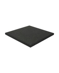 BALDOSA DE CAUCHO ANTITRAUMA 400X400X25MM NEGRA ARTPLAST