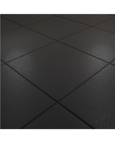 BALDOSA DE CAUCHO ANTITRAUMA 400X400X25MM NEGRA ARTPLAST