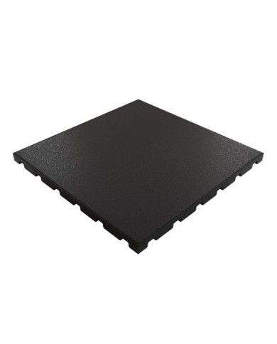 BALDOSA DE CAUCHO ANTITRAUMA 400X400X25MM NEGRA ARTPLAST