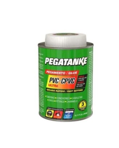 PEGAMENTO PARA PVC-CPVC 240ML PEGATANKE