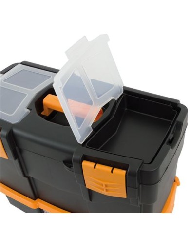 CAJA DE HERRAMIENTAS 420×220×340MM CON ORGANIZADORES Y BANDEJA ARTPLAST