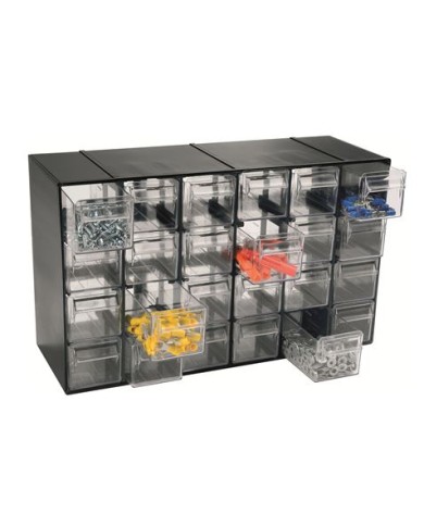 MUEBLE ORGANIZADOR PLASTICO 377X142X228MM CON 24 CAJONES ARTPLAST