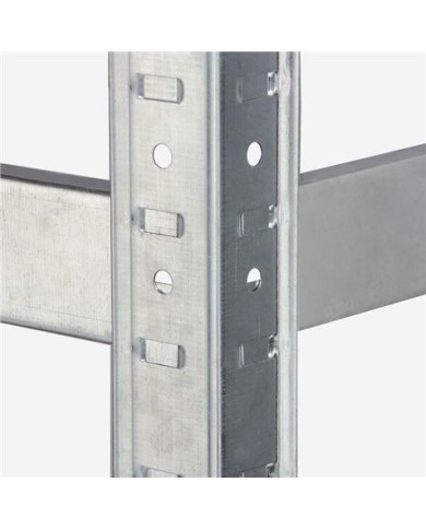 ESTANTERIA METÁLICA ESQUINERA GALVANIZADA 5 BALDAS 180X90X40X90CM BLIM