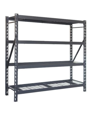 ESTANTERIA METÁLICA INDUSTRIAL NEGRA 4 BALDAS 195X183X61CM BLIM