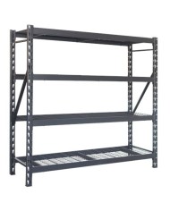 ESTANTERIA METÁLICA INDUSTRIAL NEGRA 4 BALDAS 195X183X61CM BLIM