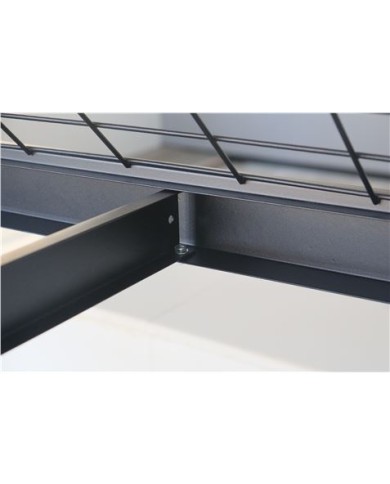 ESTANTERIA METÁLICA INDUSTRIAL NEGRA 4 BALDAS 195X183X61CM BLIM