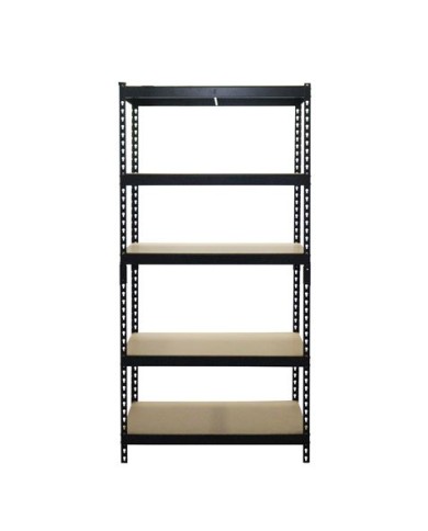 ESTANTERIA METÁLICA NEGRA 5 BALDAS 183X90X45CM BLIM