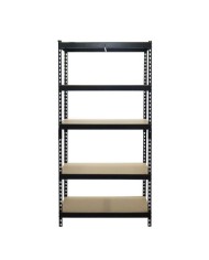 ESTANTERIA METÁLICA NEGRA 5 BALDAS 183X90X45CM BLIM