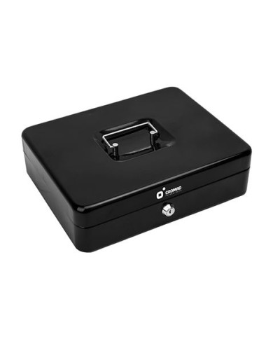 CAJA DE CAUDALES METÁLICA CON LLAVE 9X30X24CM 5 COMPARTIMENTOS CROMAD