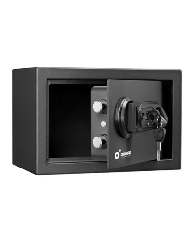 CAJA FUERTE ELECTRÓNICA CON DETECTOR DE HUELLA 200X310X200MM CROMAD