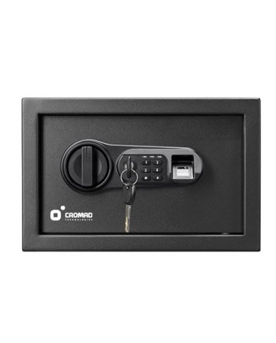 CAJA FUERTE ELECTRÓNICA CON DETECTOR DE HUELLA 200X310X200MM CROMAD