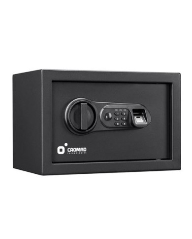 CAJA FUERTE ELECTRÓNICA CON DETECTOR DE HUELLA 200X310X200MM CROMAD